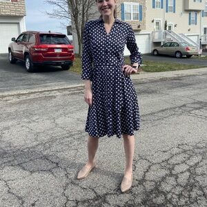 Navy work dress